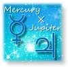 水星と木星 出生図のアスペクトとトランジット